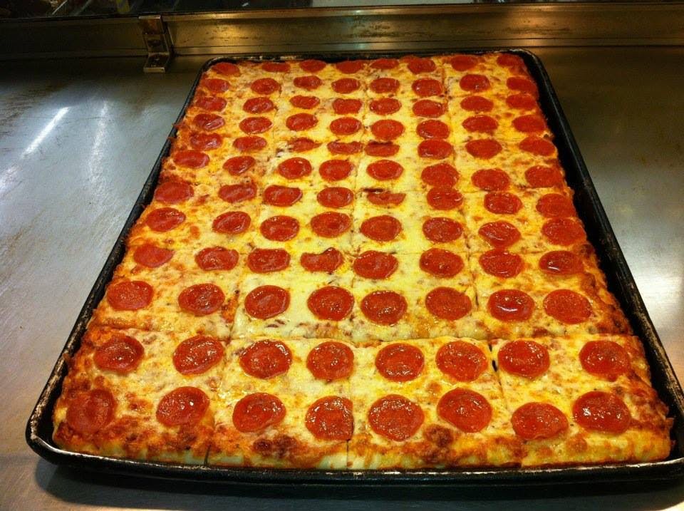 Order Cheese & Pepperoni Square Pizza - 8 Slices food online from Mr C Deli & Pizza store, Clinton Twp on bringmethat.com
