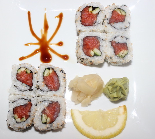 Order Spicy Tuan  Roll food online from Wow Sushi store, Kentwood on bringmethat.com