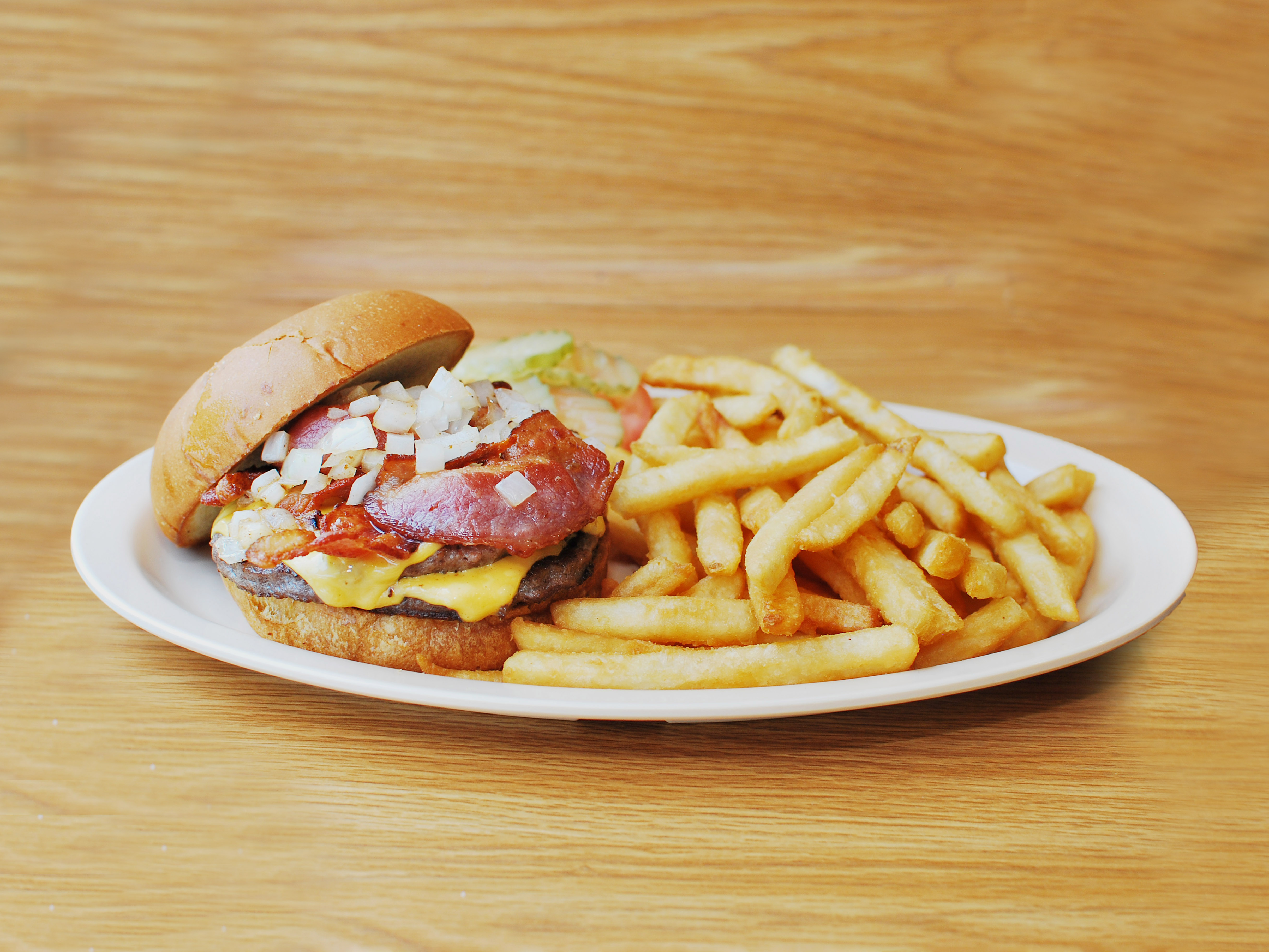 Order Double Bacon Cheeseburger food online from Diner Grill store, Chicago on bringmethat.com