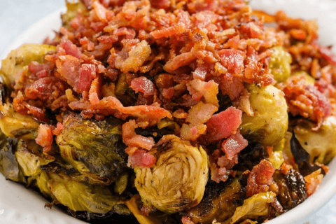Order Bacon Brussels Sprouts Platter food online from Homeroom store, Oakland on bringmethat.com