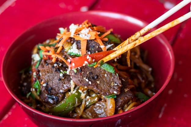 Order Beef Stir Fry food online from Monkey King Noodle Company store, Dallas on bringmethat.com