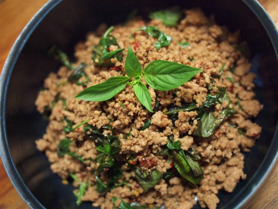 Order  復Kra Pow (Basil) ️ food online from Crying Thaiger store, Malden on bringmethat.com