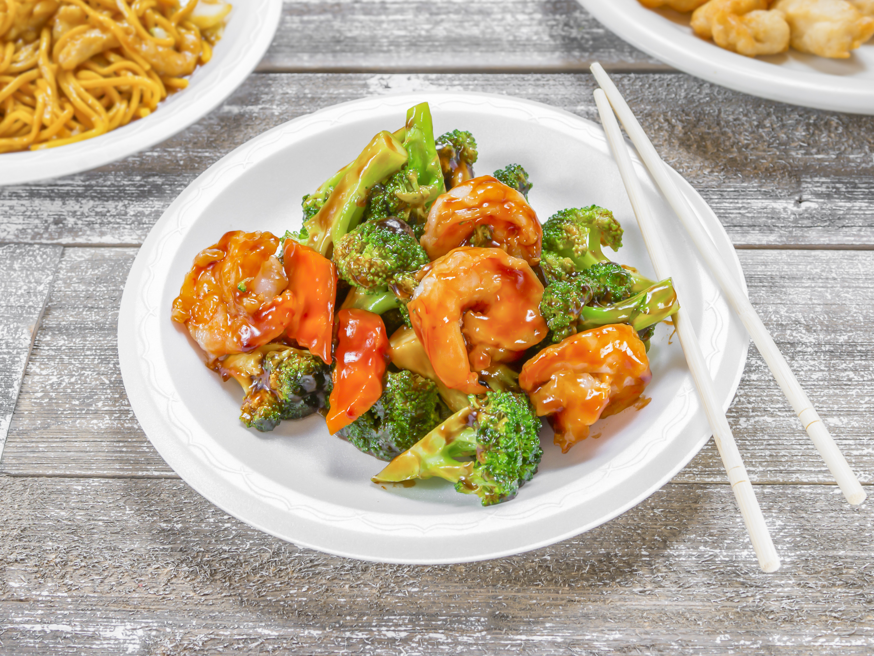 Order 95. Shrimp with Broccoli food online from King Wok Chinese Restaurant store, Pottstown on bringmethat.com