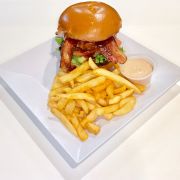 Order BBQ Burger food online from Crave Cafe store, West Hills on bringmethat.com