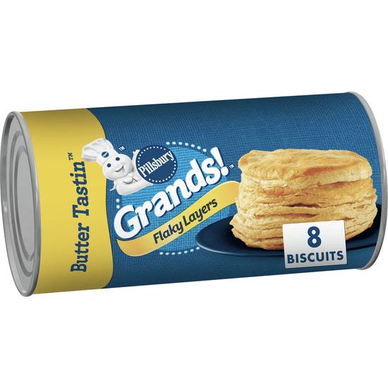 Order Pillsbury Grands Flaky Layers Buttermilk Biscuits food online from Deerings Market store, Traverse City on bringmethat.com