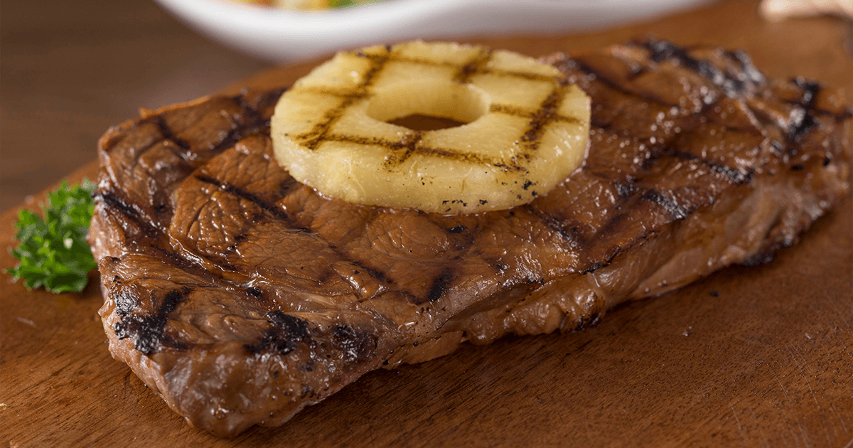 Order Hawaiian Ribeye Steak food online from Colton Steakhouse & Grill store, Collinsville on bringmethat.com