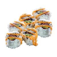 Order Spicy Tuna Sushi Roll food online from Berkot Super Foods store, Manteno on bringmethat.com
