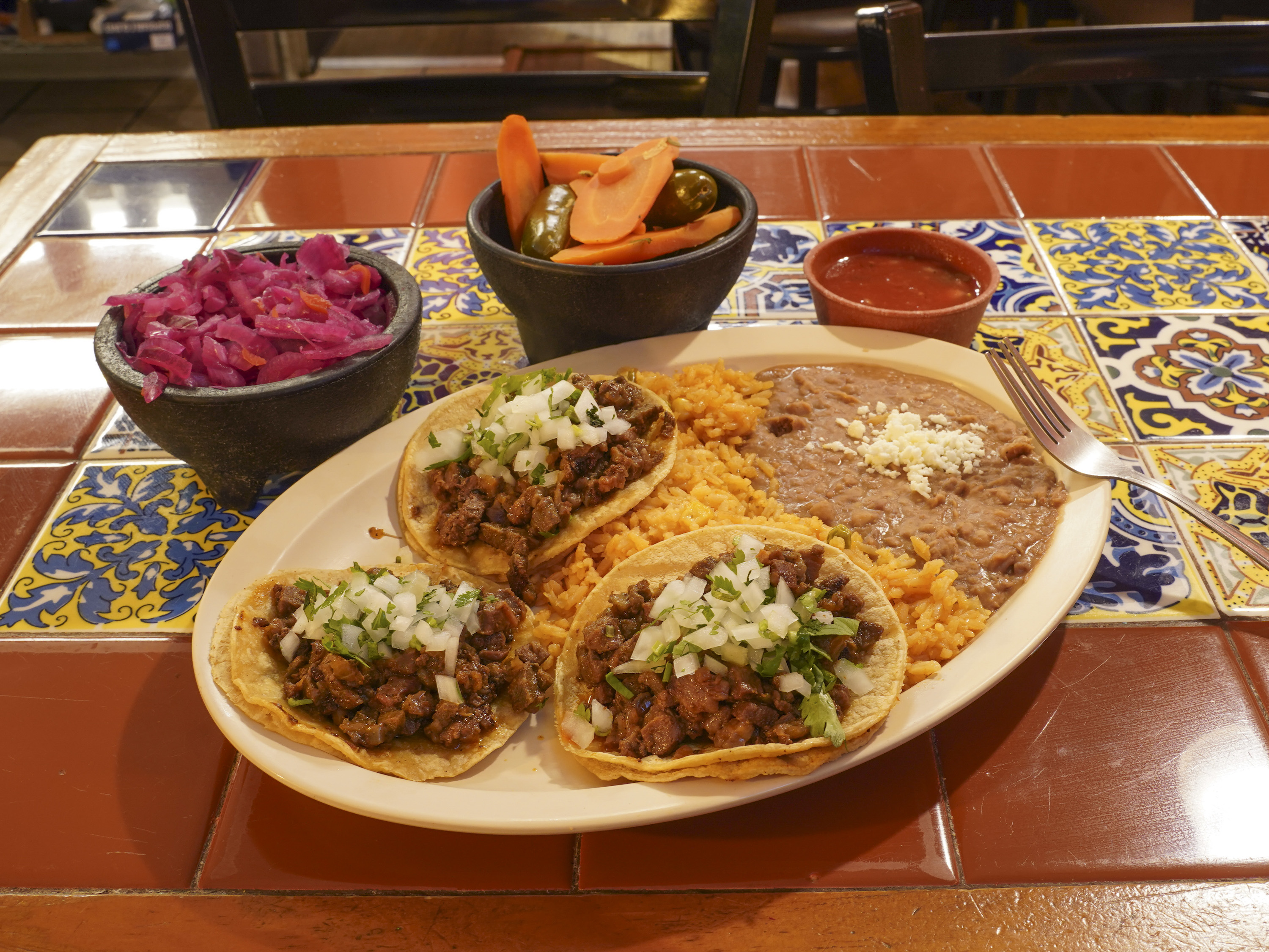 Order Taco Dinner food online from El Primo Mexican Restaurant store, Joliet on bringmethat.com
