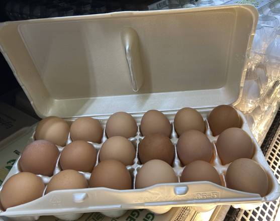 Order Large Brown Eggs (18 ct) food online from Ctown Supermarkets store, Uniondale on bringmethat.com