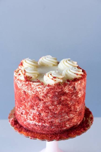 Order 6" Red Velvet Cake food online from Carlos Bakery store, Hoboken on bringmethat.com