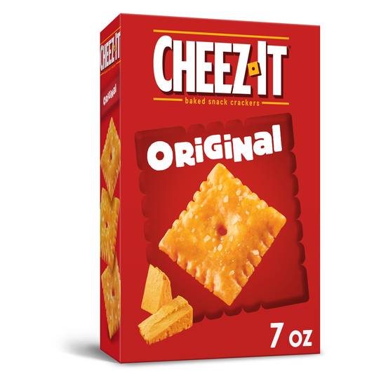 Order Cheez-It Baked Snack Cheese Crackers Original (7 oz) food online from Rite Aid store, Eugene on bringmethat.com