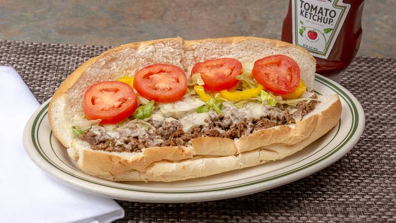 Order Steak & Cheese (Whole Sub) food online from Tonys NY Pizza store, Fairfax on bringmethat.com
