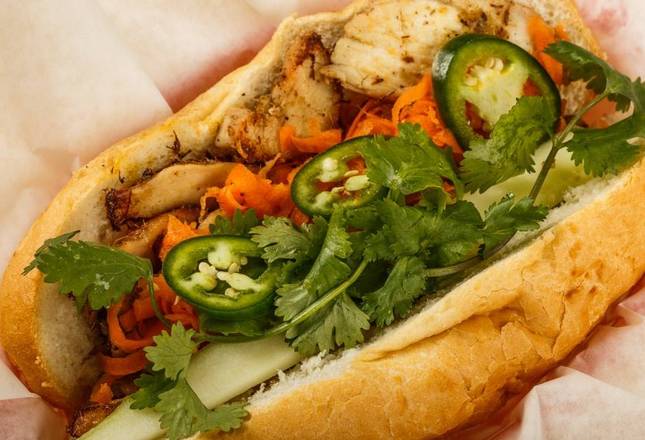 Order  Chicken Banh Mi Poboy food online from Fusion Cafe store, Metairie on bringmethat.com