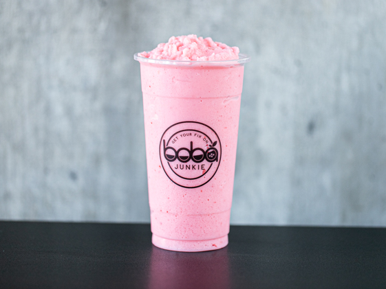 Order Milky Strawberry Smoothie food online from Boba Junkie store, Santa Ana on bringmethat.com