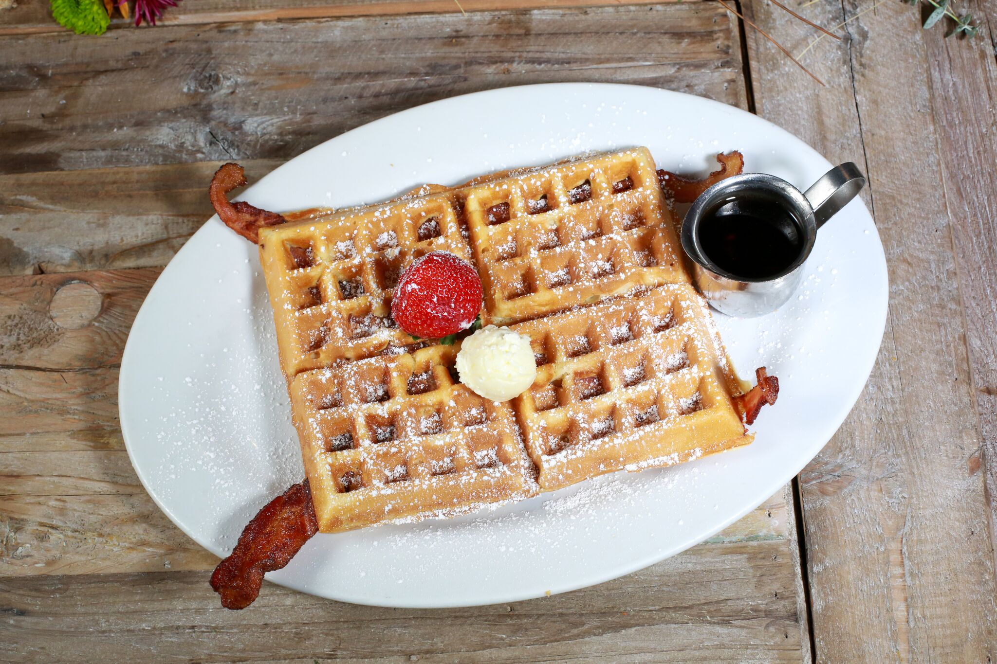 Order Bacon Waffle food online from Hash House A Go Go store, Henderson on bringmethat.com