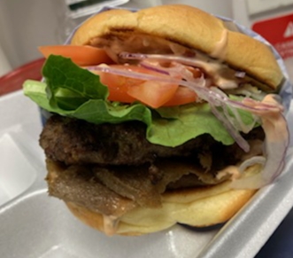 Order Gyro Burger food online from Athena Greek Cafe & Bakery store, Bakersfield on bringmethat.com