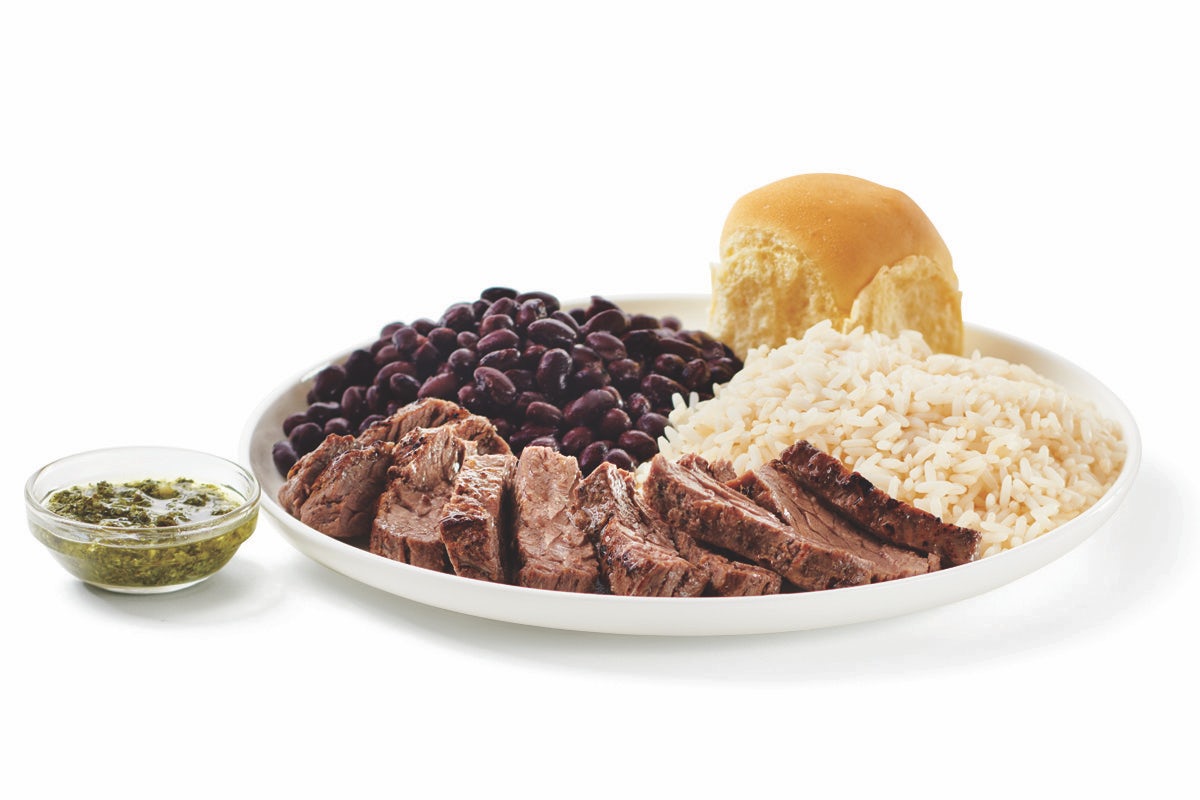 Order Churrasco Steak - With Rice and Beans food online from Pollo Tropical store, Miami on bringmethat.com