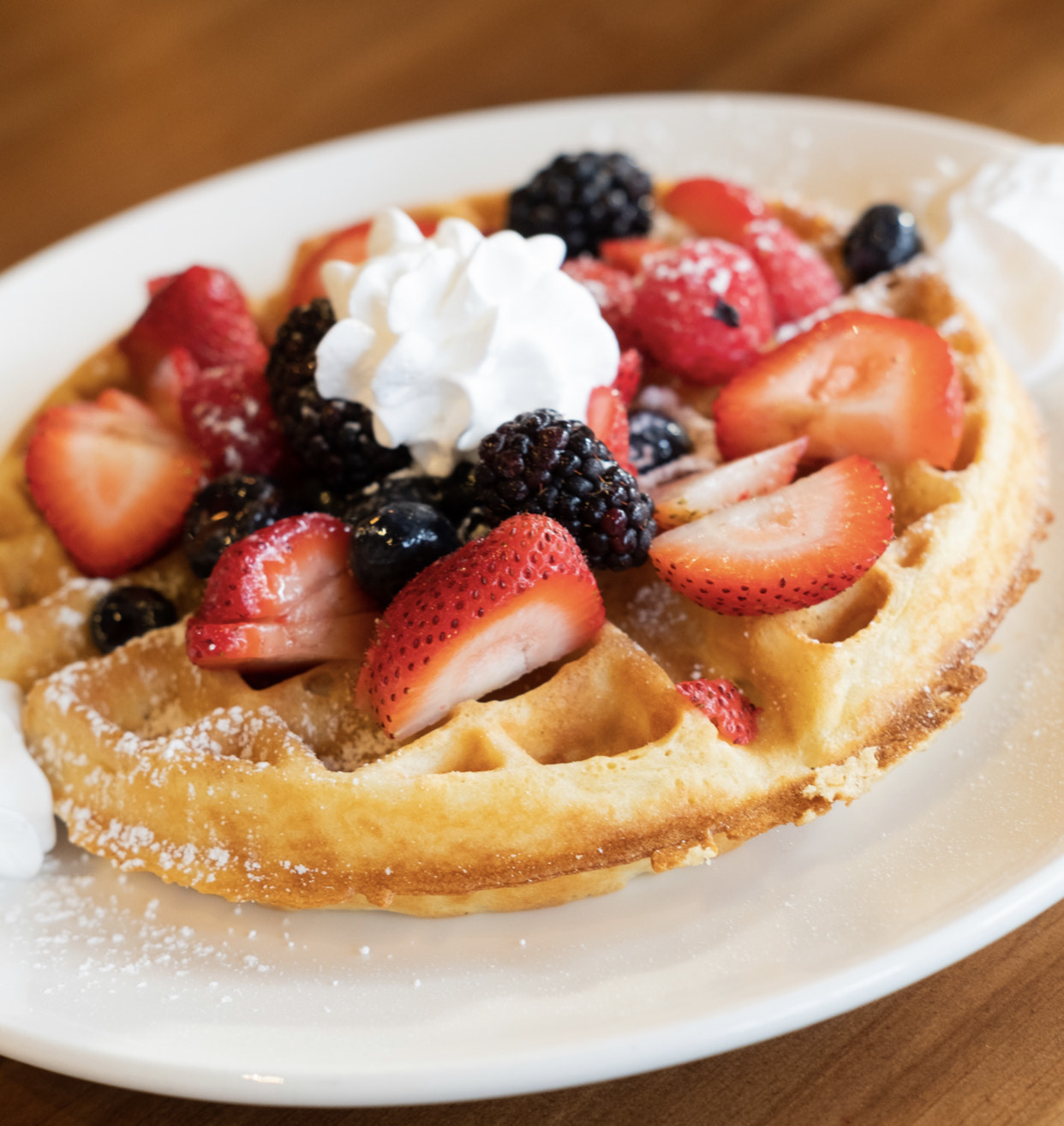 Order Very Berry Waffle food online from Starwood Cafe store, Frisco on bringmethat.com