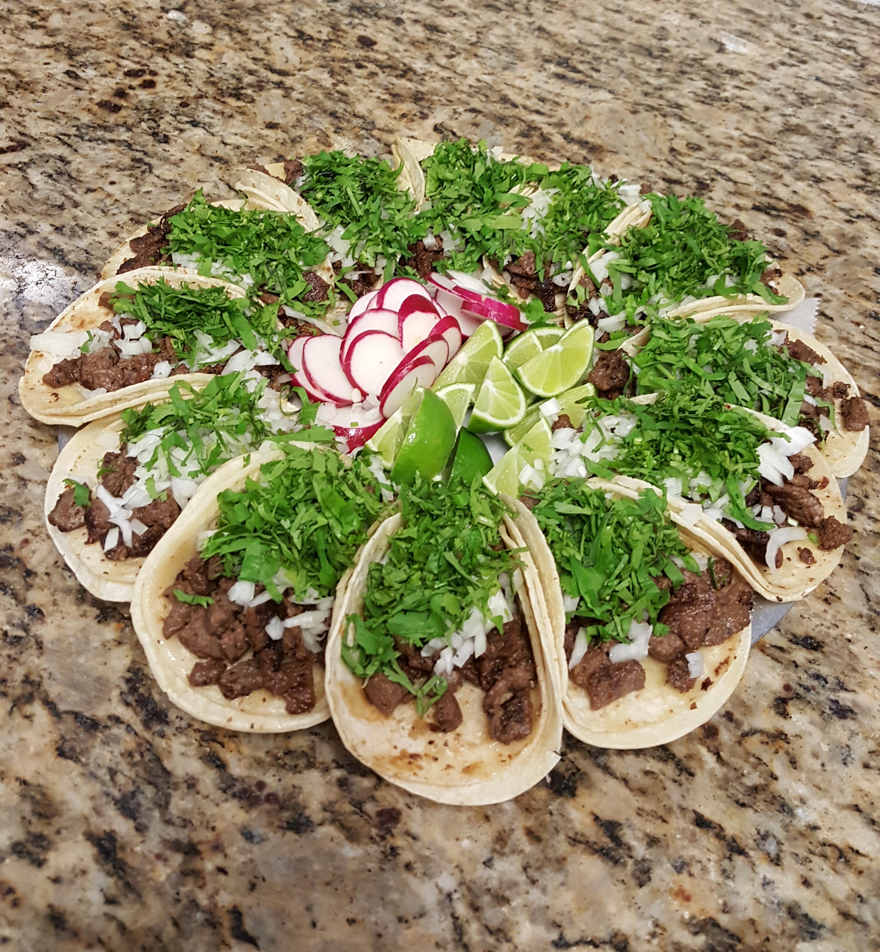 Order 3 Tacos de Bistec food online from Benito Pizza & Mexican Cuisine store, Maple Shade on bringmethat.com