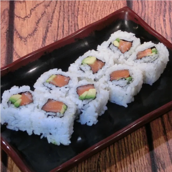 Order Salmon Avocado Cut Roll food online from Izakaya Takasei store, Fullerton on bringmethat.com