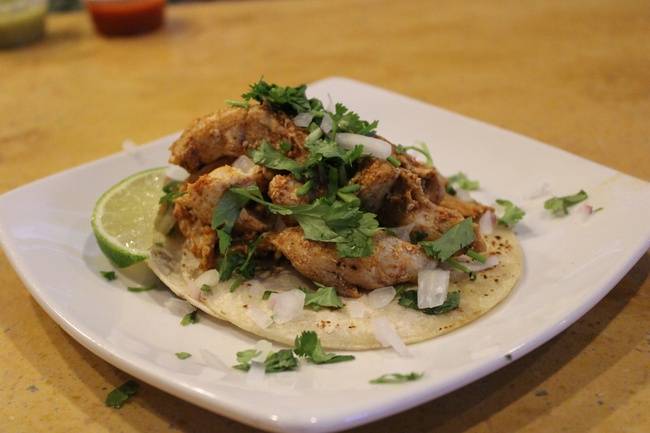 Order Grilled Chicken Taco food online from Cuco Taqueria store, Columbus on bringmethat.com