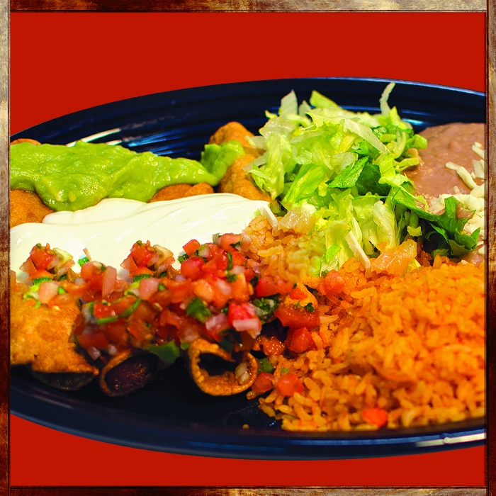 Order Flautas Plate food online from Taqueria Los Caporales store, Livermore on bringmethat.com