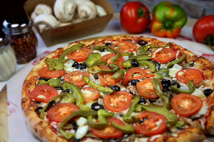 Order Veggie Lovers Pizza food online from Garibaldi'S Italian Eatery store, Arlington Heights on bringmethat.com