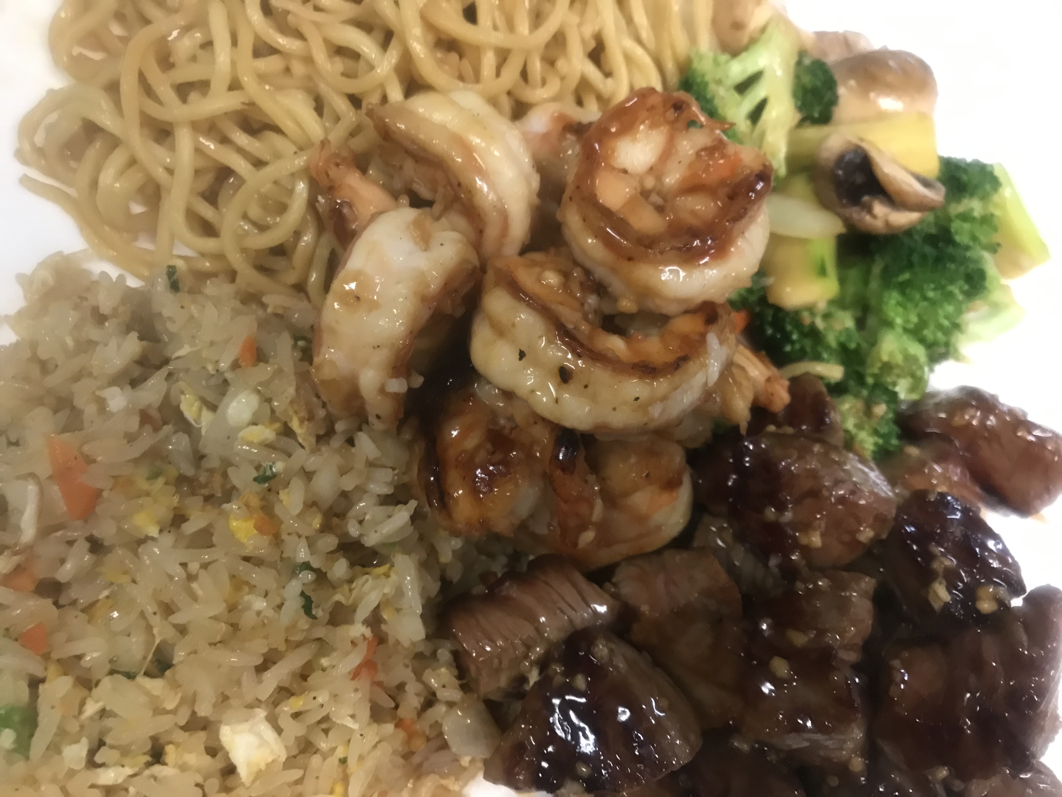 Order 5. Hibachi Filet Mignon and Shrimp Combo food online from Megu Sushi Japanese Cuisine store, Cherry Hill on bringmethat.com