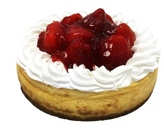 Order Fresh Strawberry New York Style Cheesecake, 7 inch food online from Lucky California store, Livermore on bringmethat.com