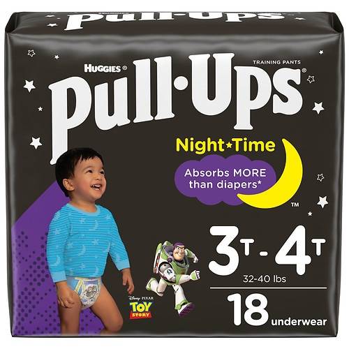 Order Huggies Pull-Ups Boys' Night-Time Potty Training Pants 3T - 4T - 66.0 ea food online from Walgreens store, FAIRBANKS on bringmethat.com