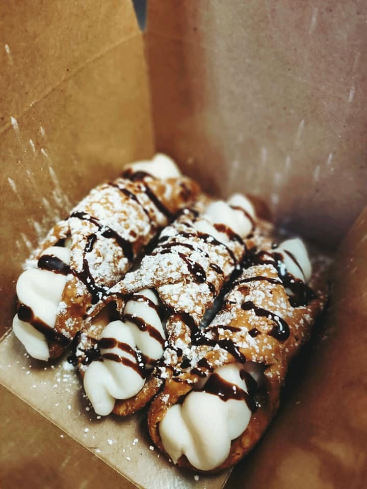 Order Cannoli - 3 Pieces food online from Soprano's Antico store, Seattle on bringmethat.com
