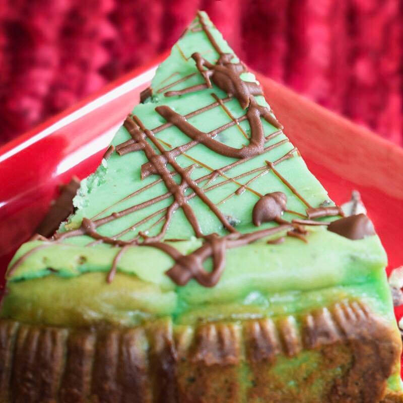 Order Mint Chocolate Chip Cheesecake food online from Red Top Bakery store, Spring on bringmethat.com