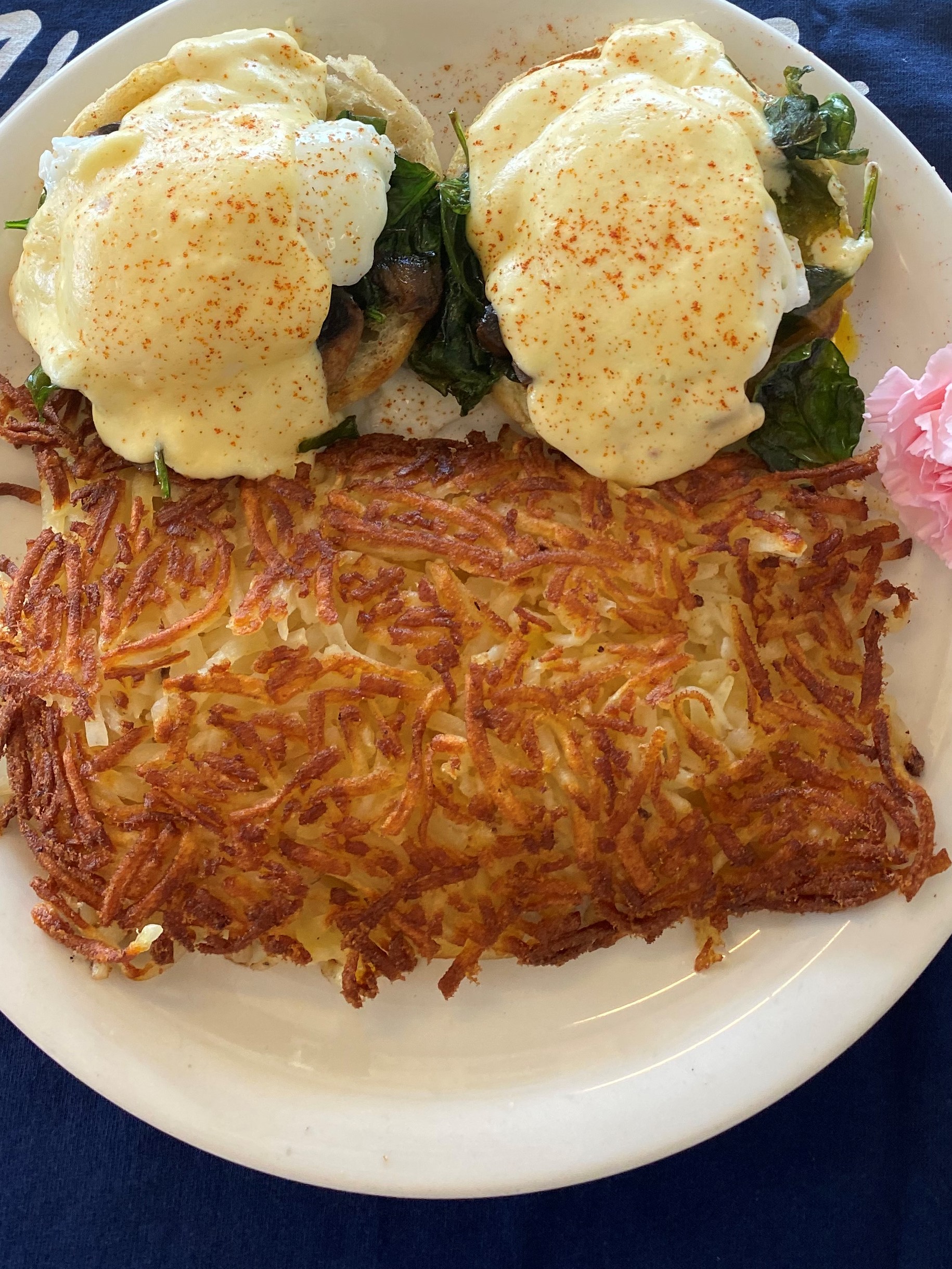 Order Eggs Benedict food online from Cafe 126 store, Ventura on bringmethat.com