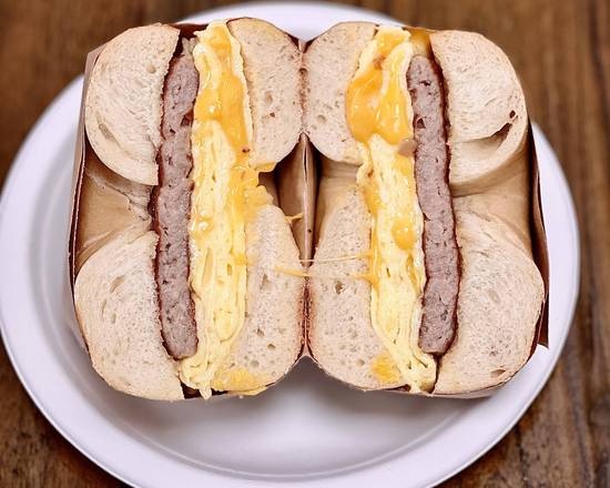 Order 2 Eggs Sausage & Cheese food online from My Three Sons Bagels store, Garden City on bringmethat.com
