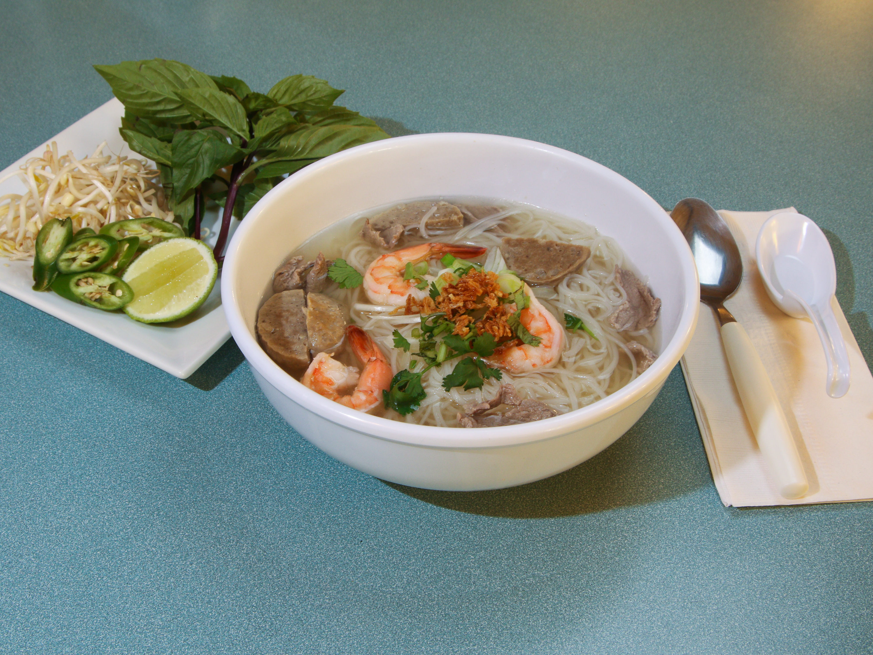 Order Pho Beef Noodle  food online from Lao Kitchen store, Rockford on bringmethat.com