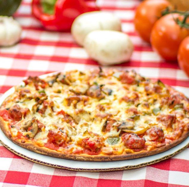 Order Individual Gluten-Free Thin Crust Pizza food online from Pizano's Pizza store, Chicago on bringmethat.com