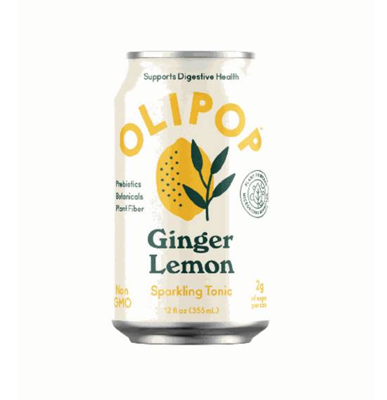 Order Oli Pop Sparkling Tonic - Ginger Lemon food online from IV Deli Mart store, Goleta on bringmethat.com