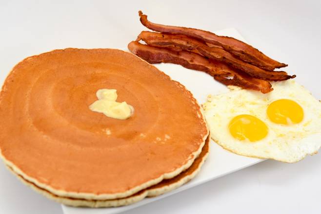 Order 2 Stack Pancake Combo food online from Franks Grill store, Houston on bringmethat.com