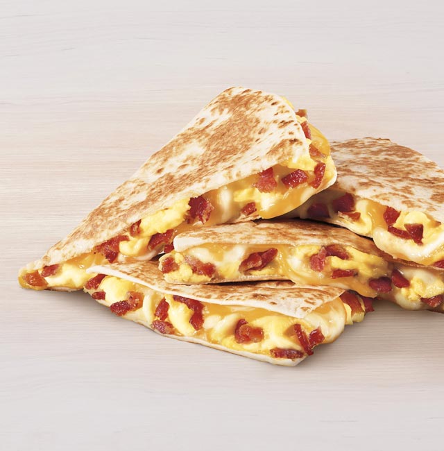 Order Breakfast Quesadilla Bacon food online from Taco Bell store, Adairsville on bringmethat.com