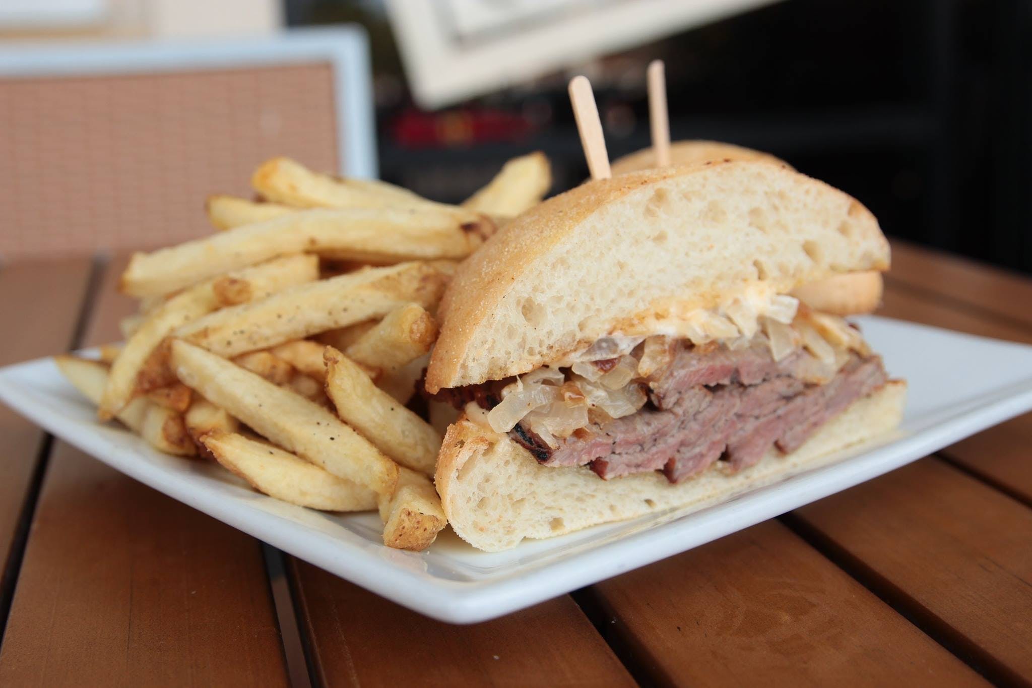 Order Slow Roasted Tri Tip Sandwich - Sandwich food online from Craftsman Wood Fired Pizza store, Placentia on bringmethat.com
