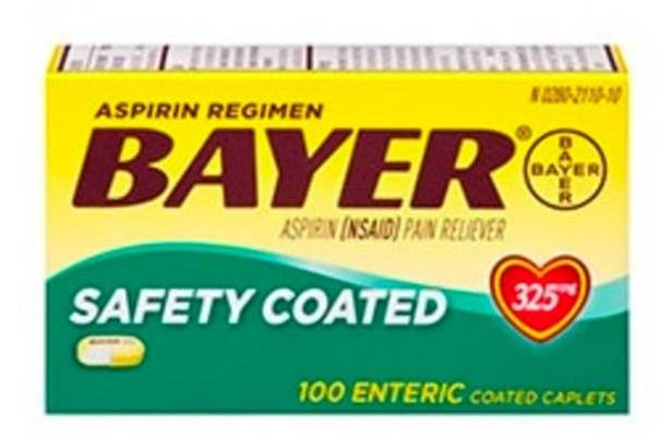 Order Bayer Safety Coated Aspirin 100 ct food online from McLean Ave Pharmacy store, Yonkers on bringmethat.com