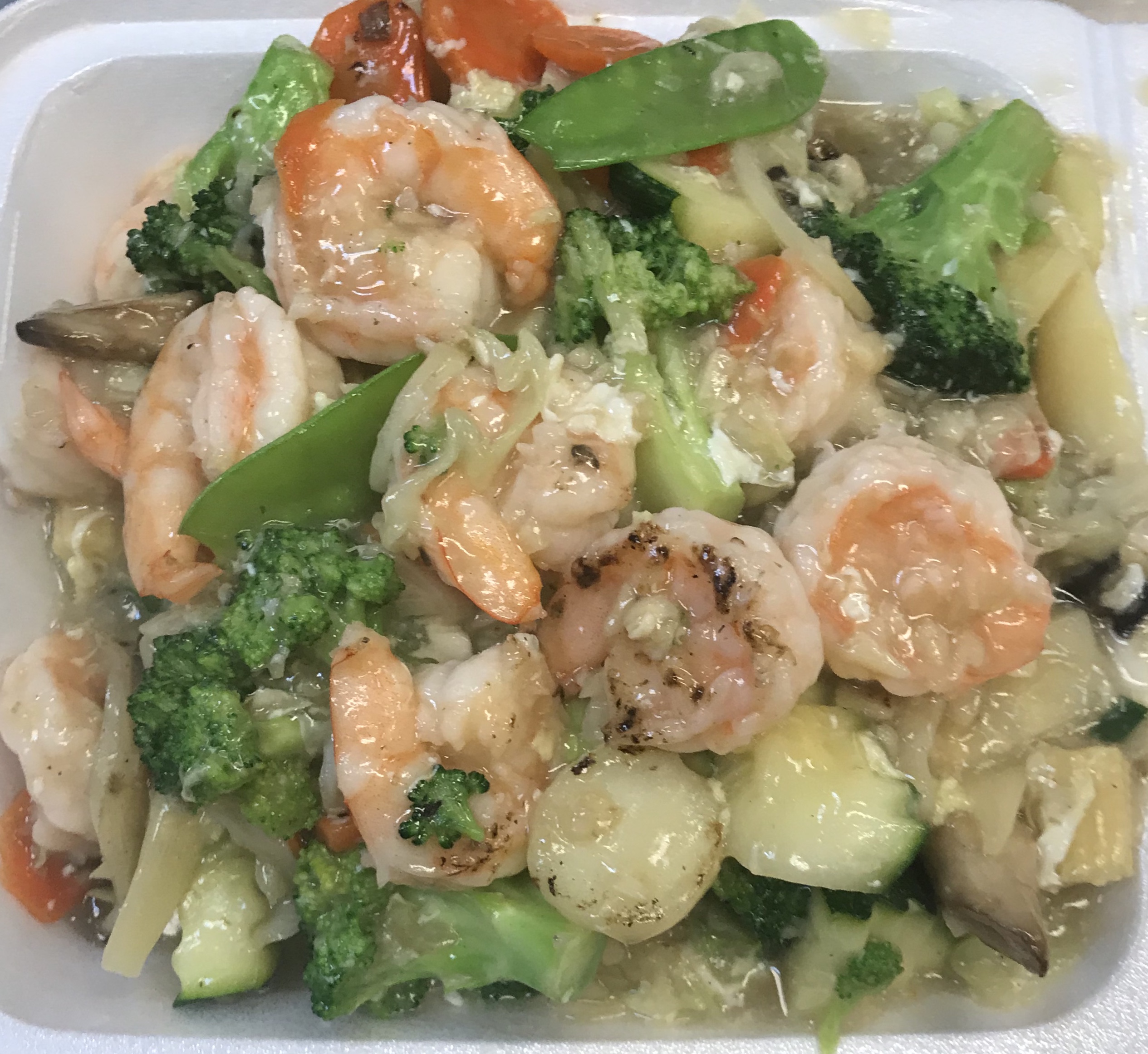 Order Shrimp with Lobster Sauce food online from Lucky Buddha Asian Restaurant store, Goodyear on bringmethat.com