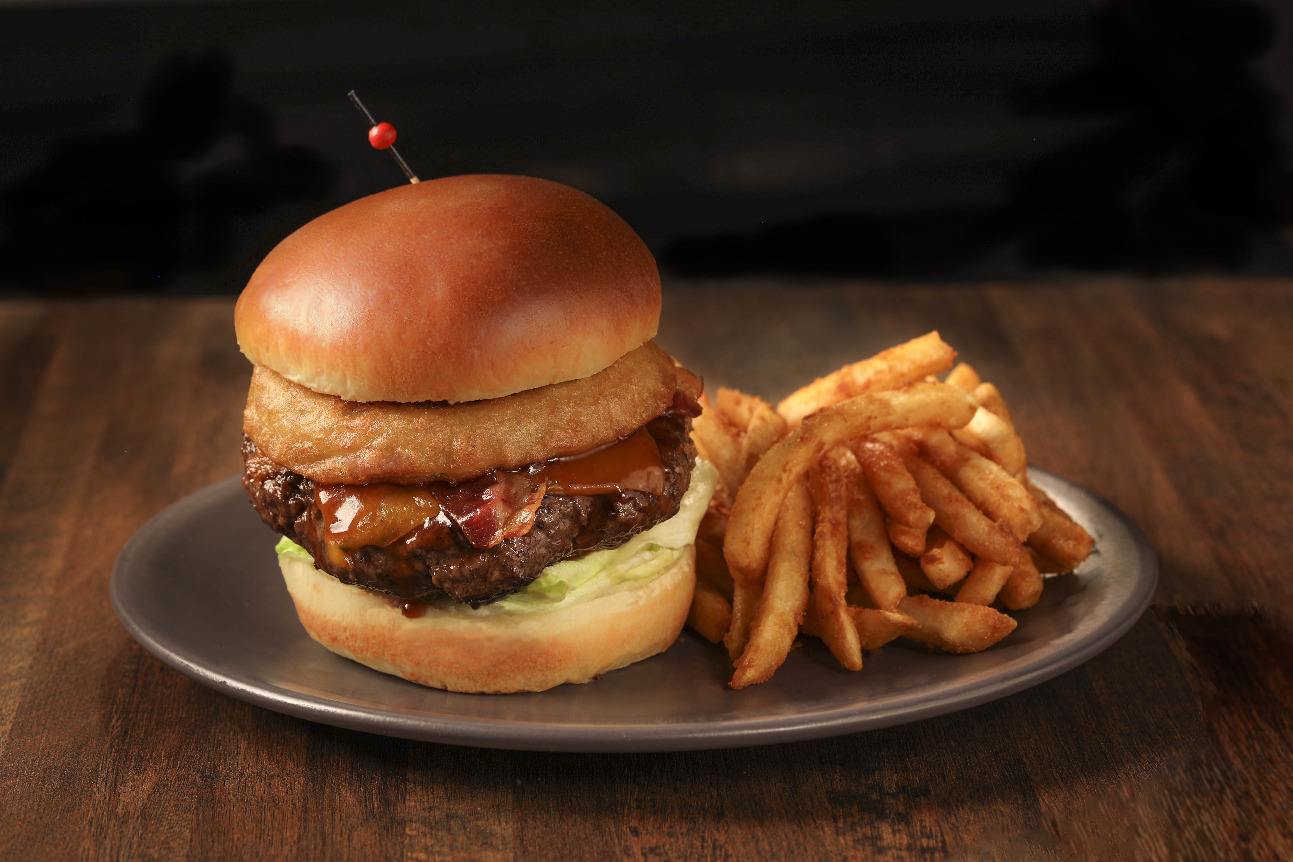 Order Smokehouse BBQ Burger food online from In The Game store, Peabody on bringmethat.com