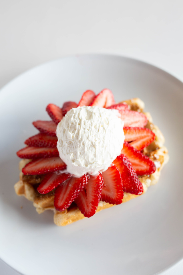 Order Strawberries and Cream food online from Waffle Love store, Meridian on bringmethat.com