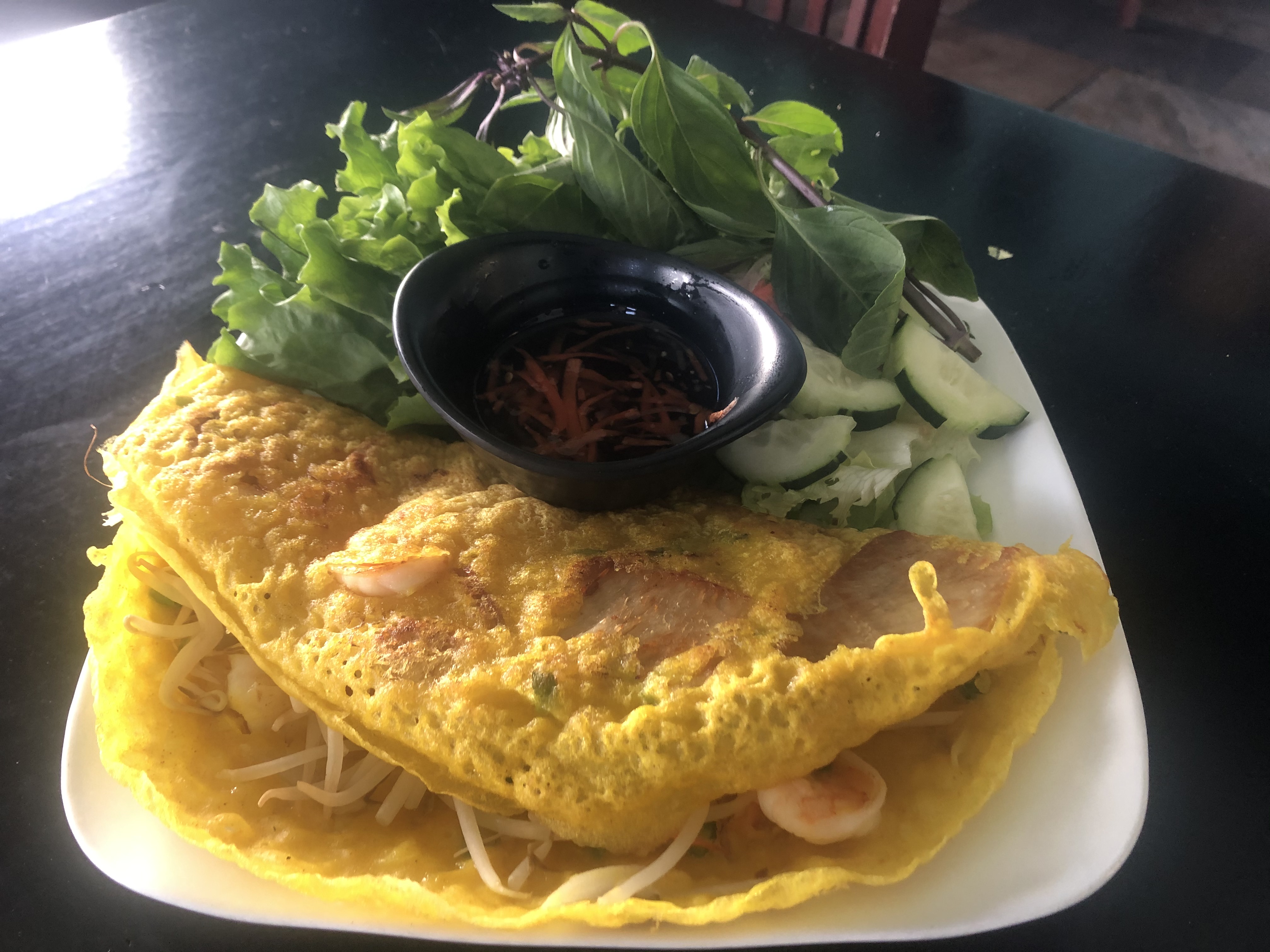 Order C4. Vietnamese Crepe - Banh Xeo food online from Pho Amour store, Fontana on bringmethat.com