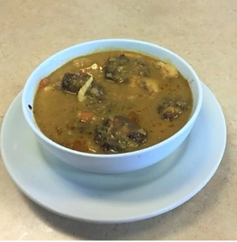 Order Oxtail Soup food online from Annie Hot On D-Spot Roti Shop store, Hamilton Township on bringmethat.com