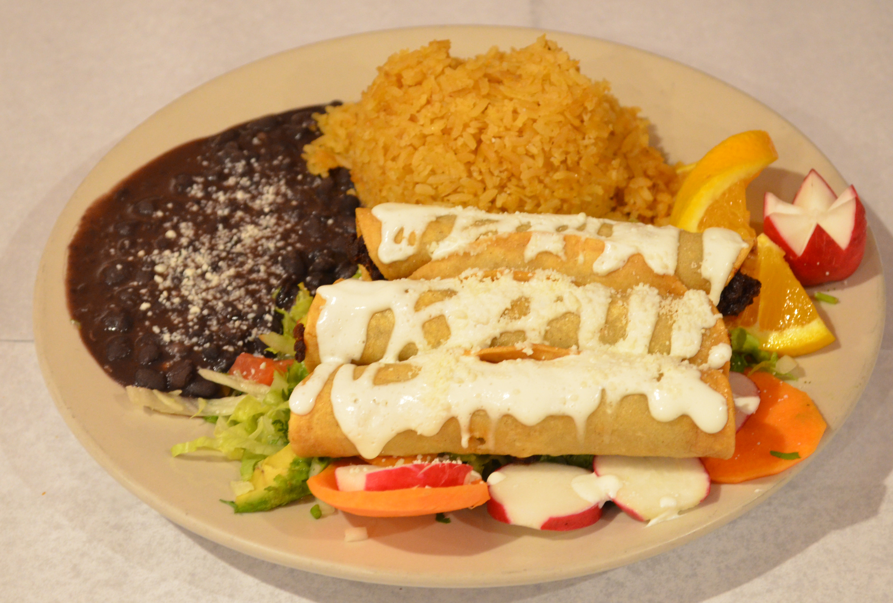Order Queso Flautas food online from Pancho Villa Restaurant store, Bronx on bringmethat.com