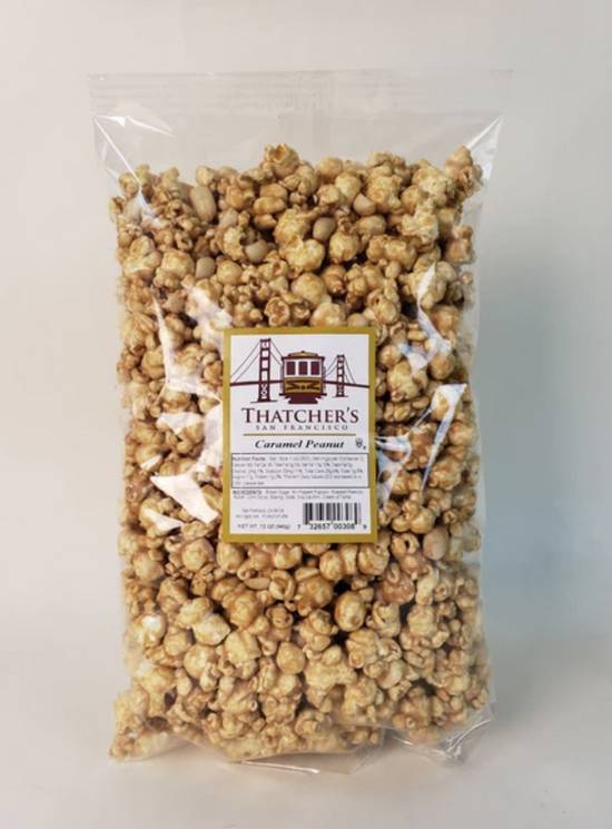 Order Caramel Peanut - 12 Oz food online from Thatcher's Special Popcorn store, San Francisco on bringmethat.com