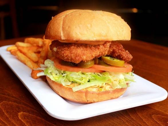 Order Spicy Chick Sandwich (D) food online from Blazing Onion store, Marysville on bringmethat.com