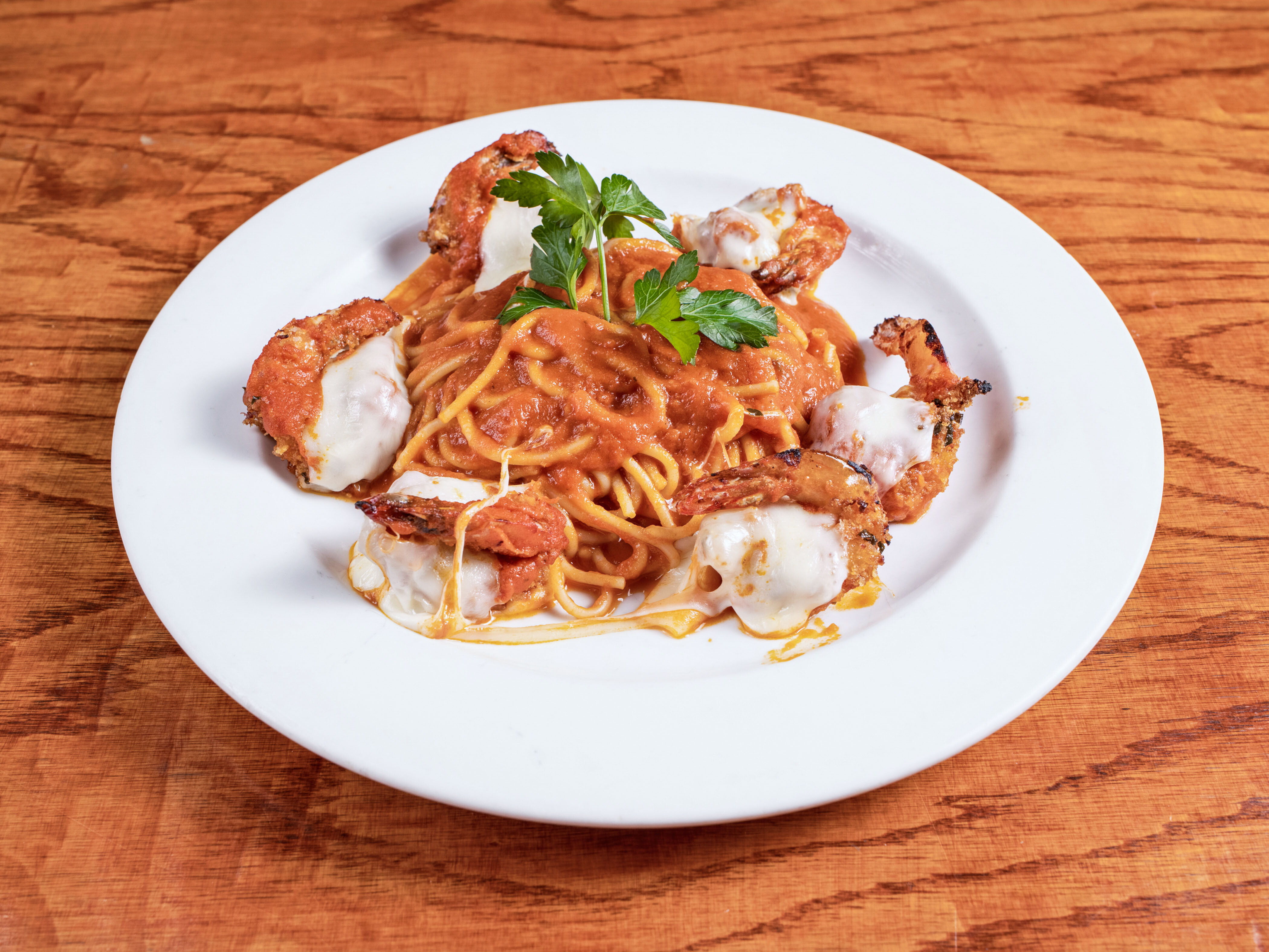 Order Shrimp Parmigiana food online from Il Violino store, New York on bringmethat.com